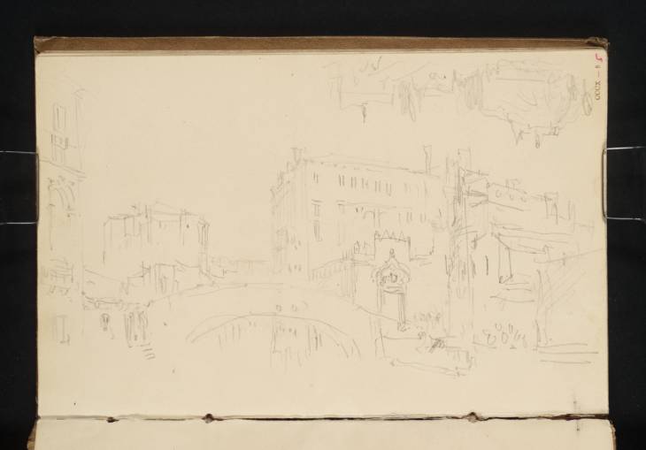 Joseph Mallord William Turner, ‘The Back of the Palazzo Foscari, Venice, from the Rio di Ca' Foscari; the Heilig-Kreuz-Kirche, Coburg, and Veste Coburg’ 1840