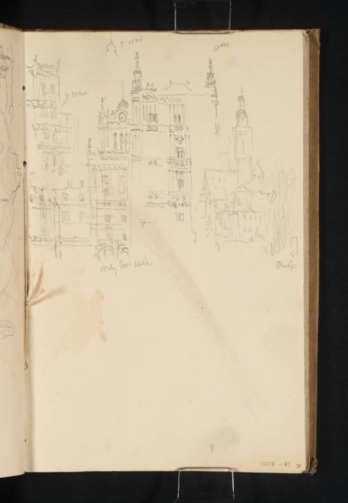 Joseph Mallord William Turner, ‘Schloss Ehrenburg, Coburg, from the Schlossplatz; St Moriz's Church’ 1840