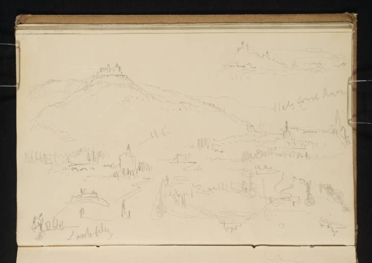 Joseph Mallord William Turner, ‘Veste Coburg, the Heilig-Kreuz-Kirche and Coburg from near Schloss Ernsthöhe (later Hohenfels); Views of Veste Coburg’ 1840