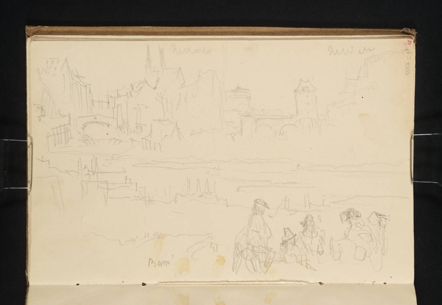 (1) Nuremberg: Bridge over the Pegnitz with St Lorenz in the Background; (2) Nuremberg: Bridge over the Pegnitz; (3) Bamberg: Distant View; (4) Figures