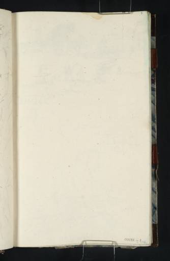 Joseph Mallord William Turner, ‘Blank’ 1833 (Blank right-hand page of sketchbook)