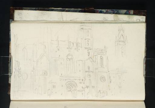 Joseph Mallord William Turner, ‘Vienna: The Façade of St Stephen's Cathedral (Spire Continued at Top Right)’ 1833