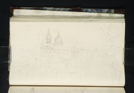 Joseph Mallord William Turner, ‘Melk Abbey on the Danube, as Seen from the Road’ 1833