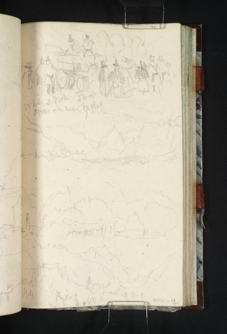 Mountains, Buildings and Figures