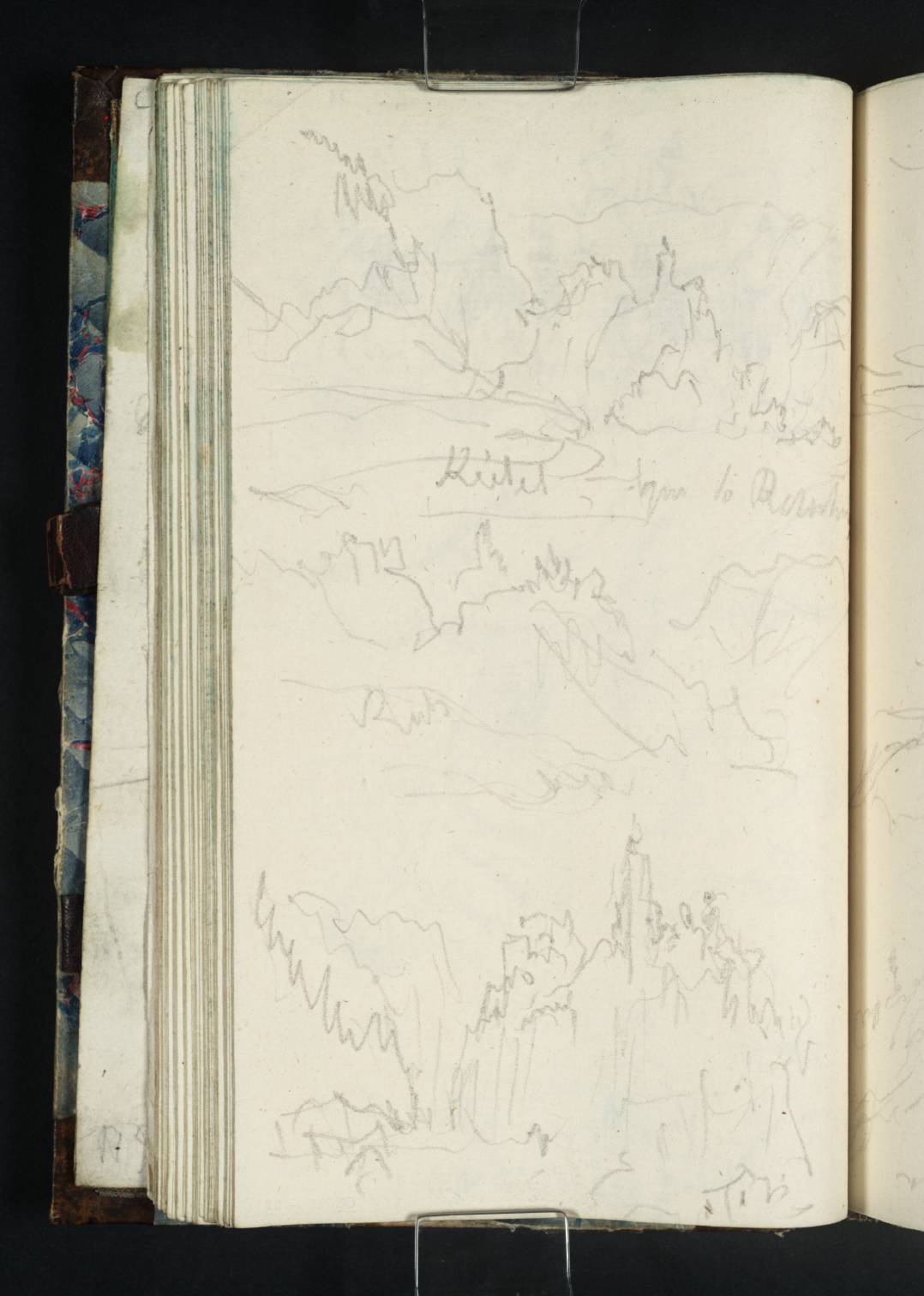 Mountains, Buildings and Figures