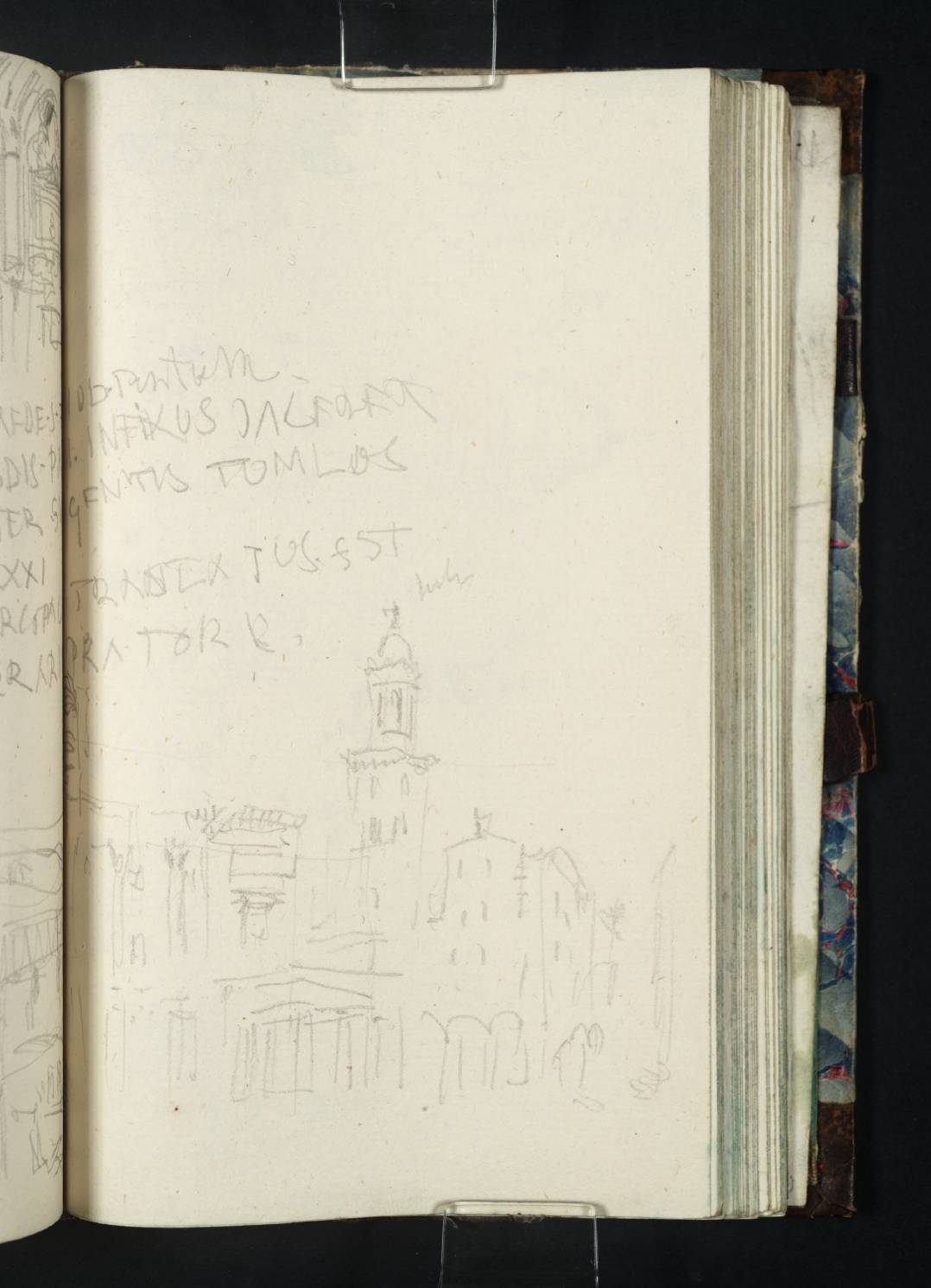 Verona; Four Sketches of the Scaliger Tombs, Including Those of Cansignorio della Scala and Giovanni della Scala