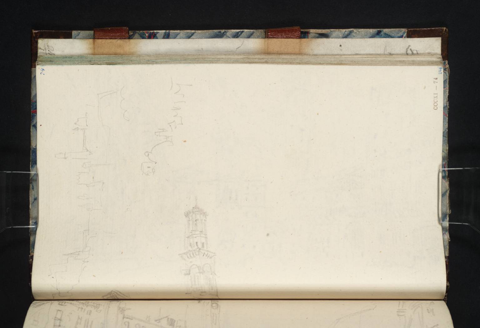 Verona: Piazza delle Erbe, Looking towards the Torre Civica; Sketches of Verona