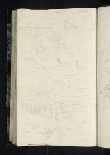 Joseph Mallord William Turner, ‘Mountains and Buildings ?on the Danube’ 1833