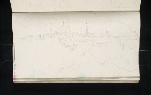 Joseph Mallord William Turner, ‘Bolzano (Bozen) ?from the Talvera (Talfer) Valley; Castel Mareccio (Schloss Maretsch) near Bolzano, with Other Castles to the North’ 1833