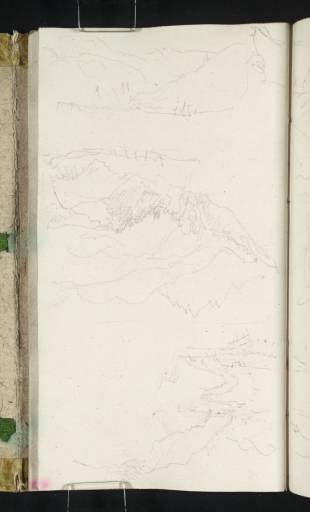 Joseph Mallord William Turner, ‘Alpine Mountain Scenes, Including a View towards Bolzano (Bozen) up the Isarco (Eisack) Valley from near Castel Firmiano (Schloss Sigmundskron)’ 1833