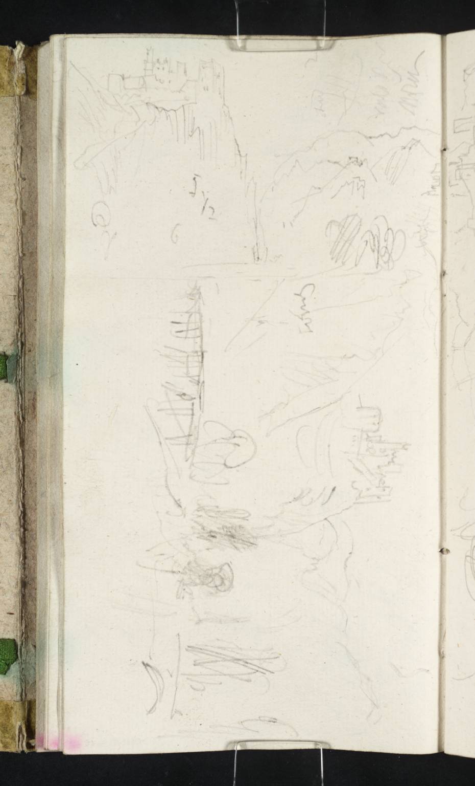 Castle on Mountain; Also Vale of Meran [Turner]