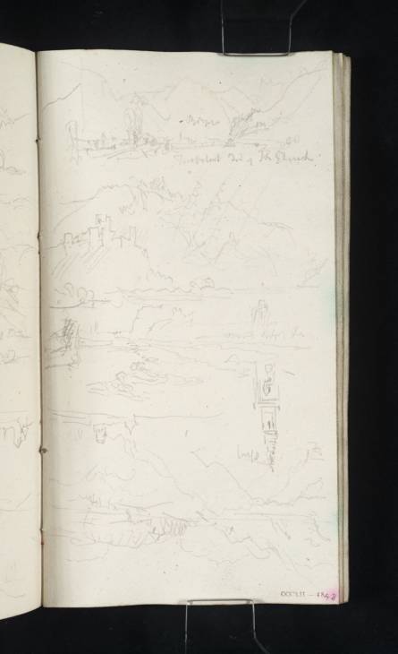 Joseph Mallord William Turner, ‘Views around Bolzano (Bozen) from the Adige, Isarco and Talvera (Etsch, Eisack and Talfer) Valleys, with Castel Firmiano (Schloss Sigmundskron); the Spire of Bolzano Cathedral’ 1833