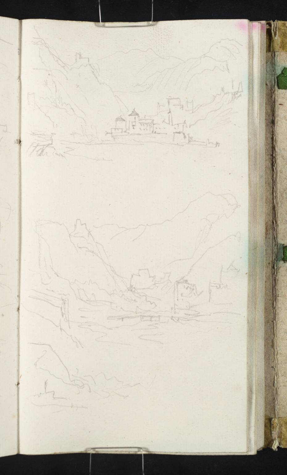Valley, with Castle on Mountain