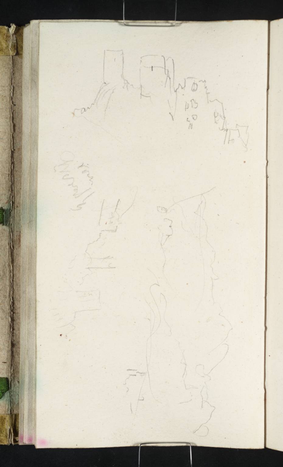 Mountains, with Ruined Castle