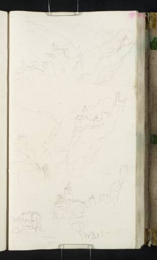Joseph Mallord William Turner, ‘Views of Castel Trostburg, above Ponte Gardena (Waidbruck)’ 1833
