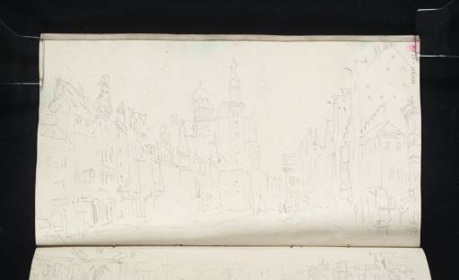 Joseph Mallord William Turner, ‘Karolinenstrasse, Augsburg, with the Perlachturm and Rathaus’ 1833