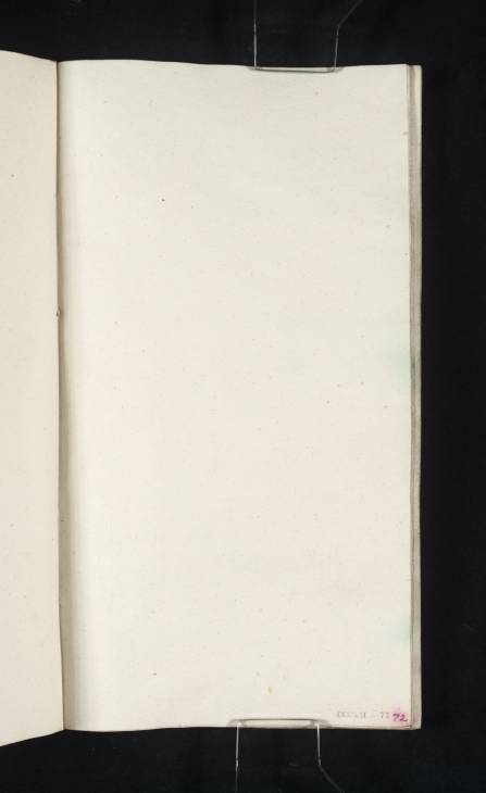 Joseph Mallord William Turner, ‘Blank’ 1833 (Blank right-hand page of sketchbook)
