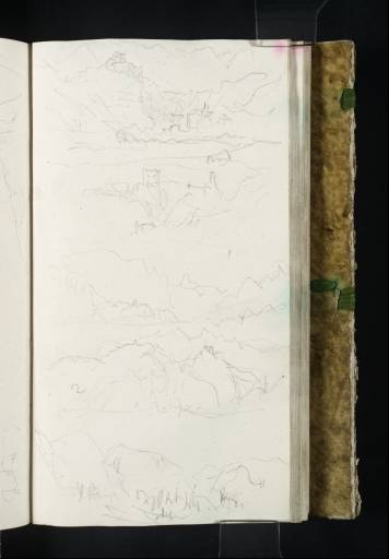 Joseph Mallord William Turner, ‘Alpine Mountain Scenes, with Castles’ 1833