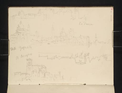 Joseph Mallord William Turner, ‘Views on the Canale della Giudecca, with the Gesuati and Santa Maria della Salute, the Zitelle and Redentore, and the Convent of Santi Biagio e Cataldo’ 1840