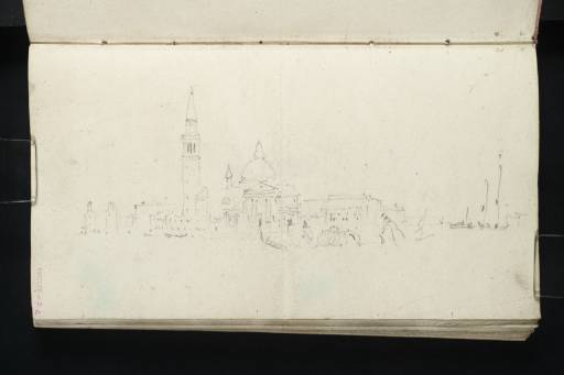 Joseph Mallord William Turner, ‘The Island and Church of San Giorgio Maggiore, Venice, across the Bacino, with a Passing Gondola’ 1833