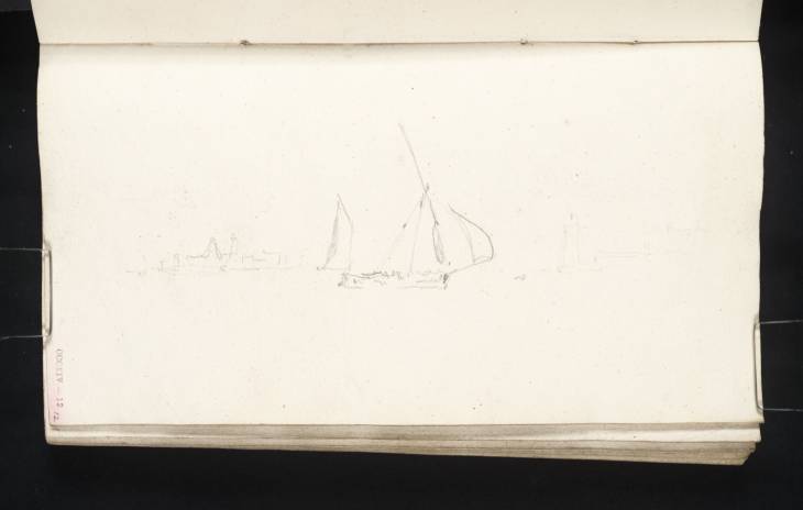 Joseph Mallord William Turner, ‘A 'Trabaccolo' in the Canale di San Marco, Venice, off the Isola di San Giorgio Maggiore with the Island of La Grazia in the Distance’ 1833