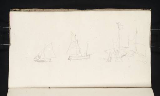 Joseph Mallord William Turner, ‘Study of Four Venetian 'Topo' and 'Trabaccolo' Sailing Boats’ 1833