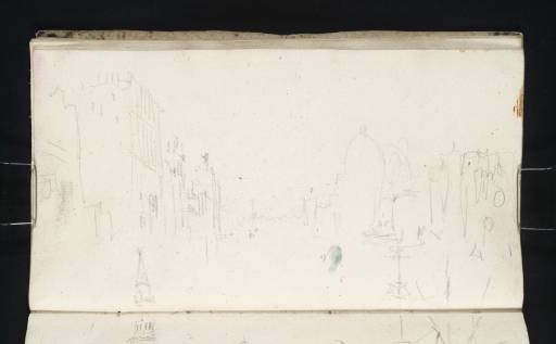 Joseph Mallord William Turner, ‘The Grand Canal, Venice, off the Palazzo Corner della Ca' Granda, with Santa Maria della Salute and the Dogana Beyond; the Spire of San Giorgio Maggiore; the Masts of a Moored Ship’ 1833