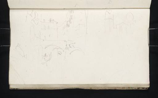 Joseph Mallord William Turner, ‘The Rio del Mondo Novo, Venice, with the Ponte Pasqualigo e Avogadro; the Campanile and Dome of Santa Maria Formosa’ 1833