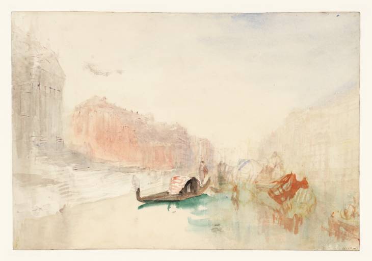 Joseph Mallord William Turner, ‘The Steps of Santa Maria della Salute, Venice, with Boats on the Grand Canal’ 1840