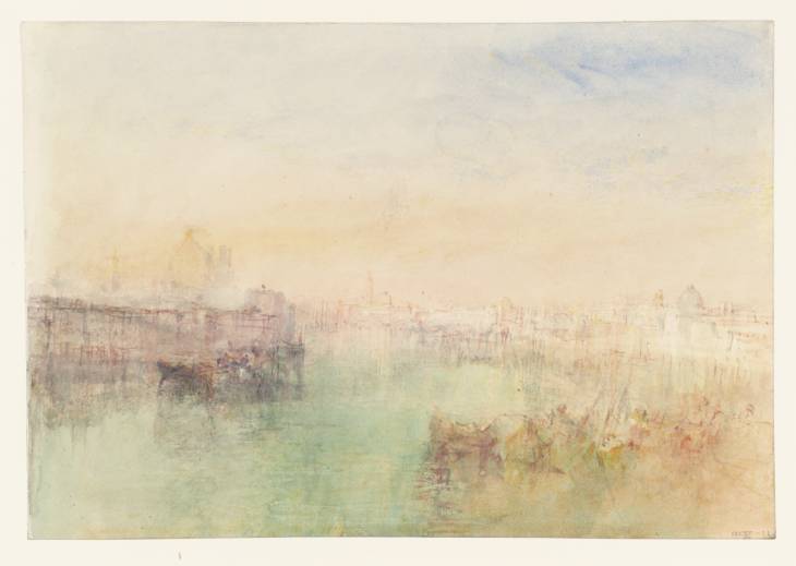 Joseph Mallord William Turner, ‘The Canale della Giudecca, Venice, with Santa Maria della Salute, San Giorgio Maggiore, the Zitelle and the Redentore to the East’ 1840