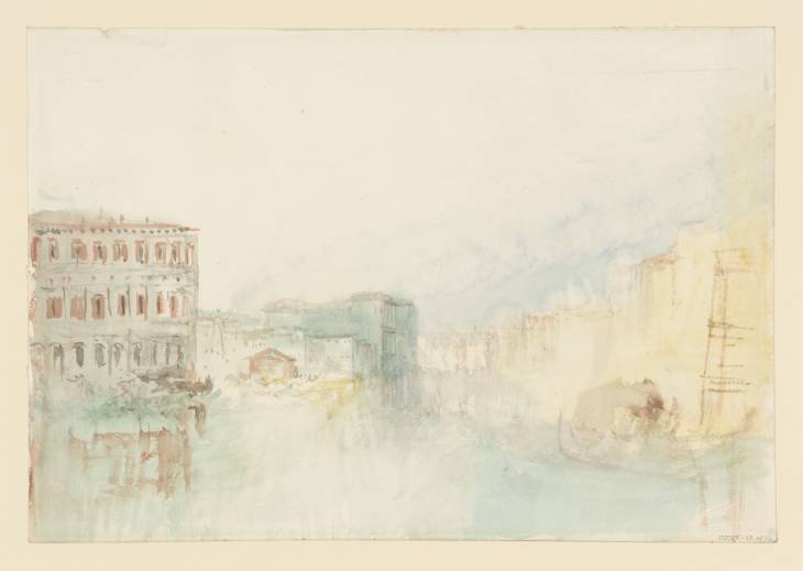 Joseph Mallord William Turner, ‘The Grand Canal, Venice, off the Fabbriche Nuove and Pescaria (Fish Market), with the Ca' d'Oro Beyond’ 1840
