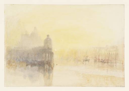 Joseph Mallord William Turner, ‘Santa Maria della Salute and the Dogana at the Entrance to the Grand Canal, Venice, at Sunset’ 1840