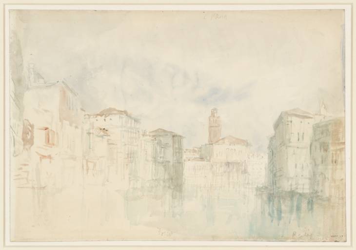 Joseph Mallord William Turner, ‘The Grand Canal, Venice, with the Palazzo Balbi in the Distance and the Campanile of the Frari Beyond’ 1840