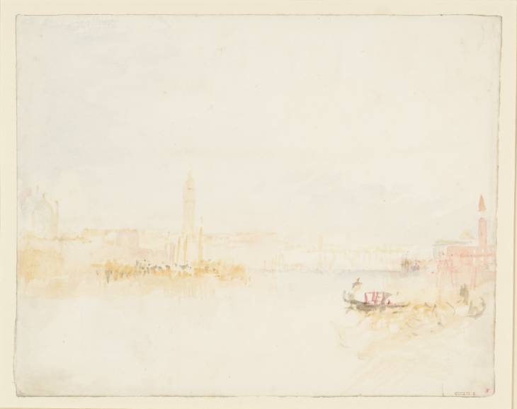 Joseph Mallord William Turner, ‘The Canale della Giudecca, Venice, with Santa Maria della Salute, the Campanile of San Marco (St Mark's), the Palazzo Ducale (Doge's Place) and San Giorgio Maggiore’ 1840