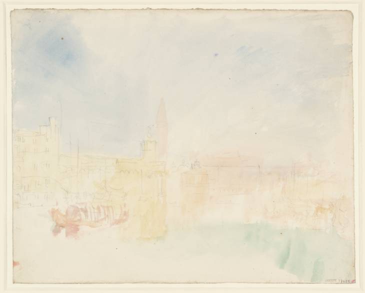 Joseph Mallord William Turner, ‘The Dogana, Venice, with the Campanile of San Marco (St Mark's) Beyond, from the Canale della Giudecca’ 1840