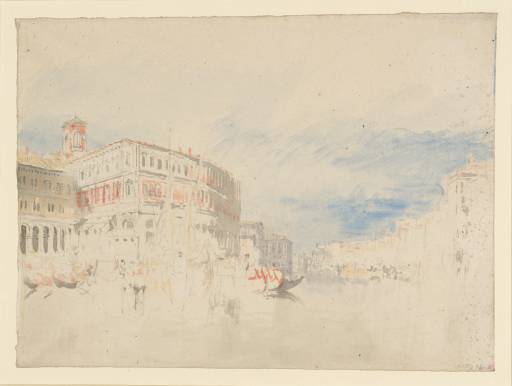 Joseph Mallord William Turner, ‘The Grand Canal, Venice, with the Fabbriche Nuove and the Campanile of San Giovanni Elemosinario’ 1840