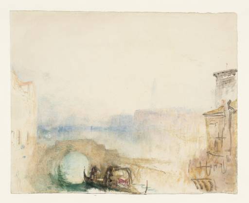 Joseph Mallord William Turner, ‘A Gondola beneath ?the Ponte Ca' di Dio, Venice, with the Palazzo Ducale (Doge's Palace) and Campanile of San Marco (St Mark's) in the Distance’ 1840