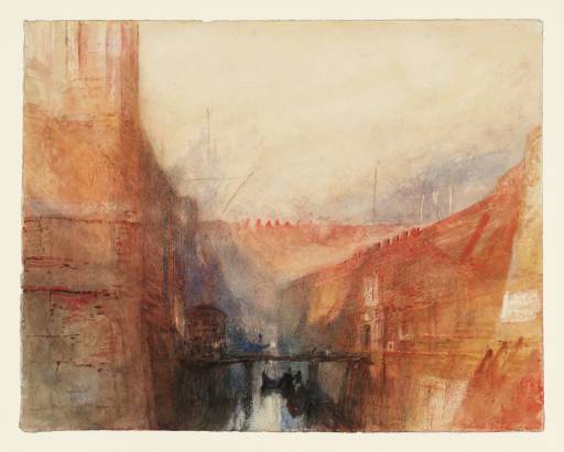 Joseph Mallord William Turner, ‘The Arsenale, Venice, from a Canal below the Walls’ 1840