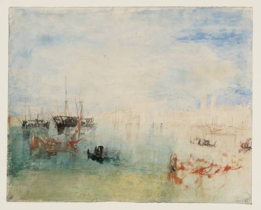Joseph Mallord William Turner, ‘Shipping Moored ?off the Isola di San Giorgio Maggiore or the Riva degli Schiavoni, Venice’ 1840
