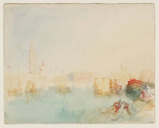 Joseph Mallord William Turner, ‘The Canale della Giudecca, Venice, with Boats Moored off the Dogana, and the Campanile of San Marco (St Mark's) and Palazzo Ducale (Doge's Palace) Beyond’ 1840