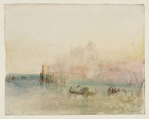 Joseph Mallord William Turner, ‘The Dogana and Santa Maria della Salute, Venice, towards Sunset, with Gondolas at the Entrance of the Grand Canal’ 1840