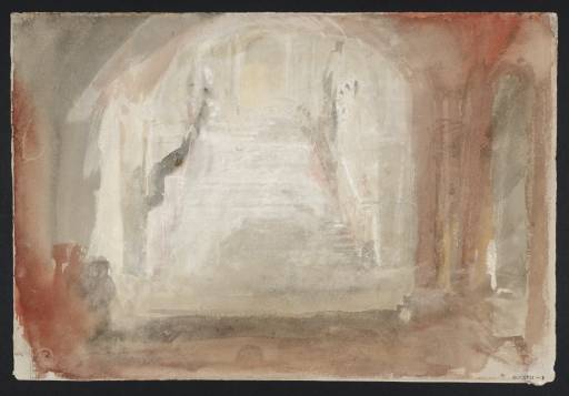 Joseph Mallord William Turner, ‘The Scala dei Giganti (Giants' Staircase) in the Courtyard of the Palazzo Ducale (Doge's Palace), Venice, through the Arco Foscari’ 1840