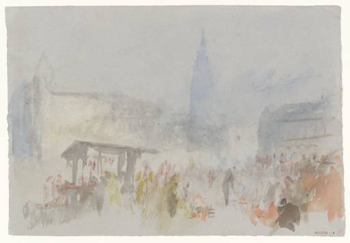 Joseph Mallord William Turner, ‘The Market Place, Coburg’ 1840