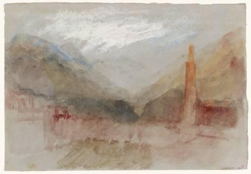 Joseph Mallord William Turner, ‘Bolzano (Bozen), with the Spire of the Cathedral, and the Colle (Kohlern) Mountain to the South-East’ 1840