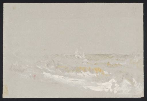 Joseph Mallord William Turner, ‘A Rough Sea with Waves Breaking on a Beach, Perhaps on the Venice Lido or the Adriatic Coast’ ?1840