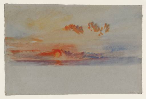 Joseph Mallord William Turner, ‘Sunset over the Lagoon near Venice’ 1840