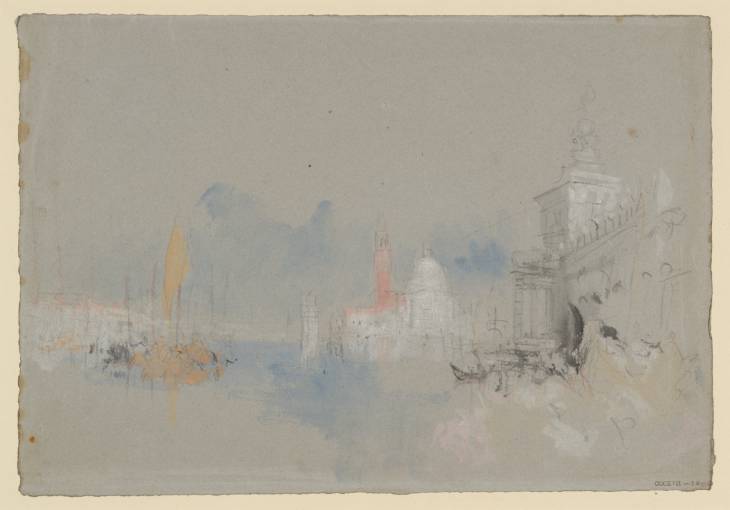 Joseph Mallord William Turner, ‘The Punta della Dogana from the Entrance to the Grand Canal, Venice, with San Giorgio Maggiore across the Bacino Beyond’ ?1840