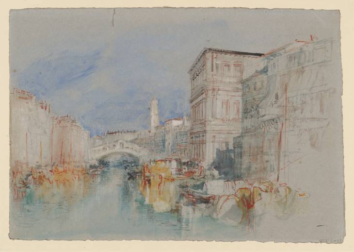 Joseph Mallord William Turner, ‘The Grand Canal, Venice, near the Palazzo Grimani, with the Rialto Bridge Beyond’ ?1840