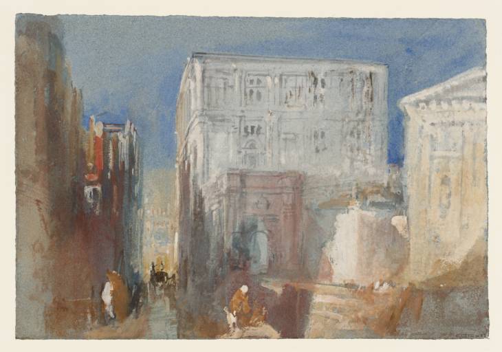 Joseph Mallord William Turner, ‘The Rio di San Luca, Venice, with the Church of San Luca and the Back of the Palazzo Grimani’ 1840