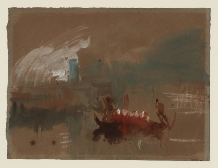 Joseph Mallord William Turner, ‘Venice by Moonlight, with a Gondola’ 1840